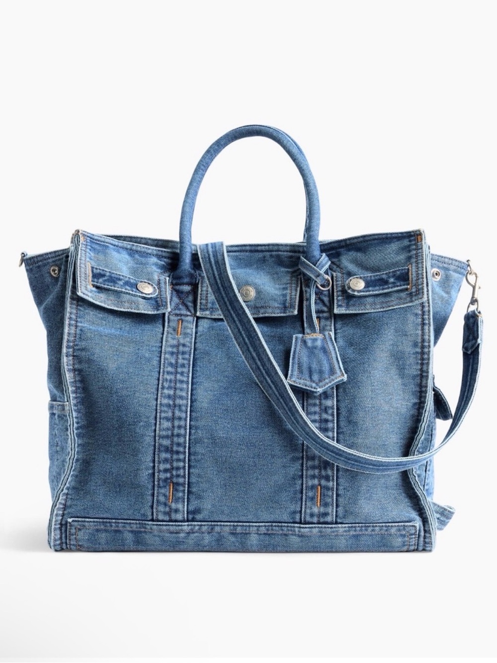 GAP Large Five Pocket Denim Tote-NWT